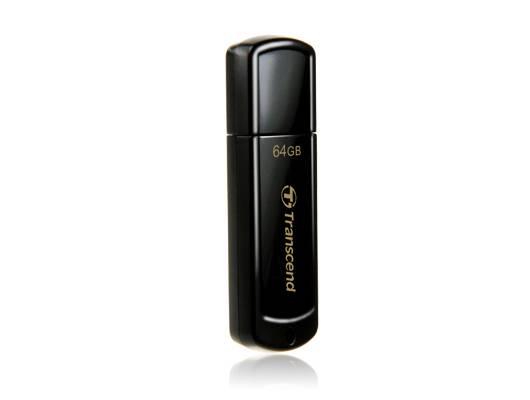 Флеш накопитель 64GB Transcend JetFlash 350, USB 2.0, Черный