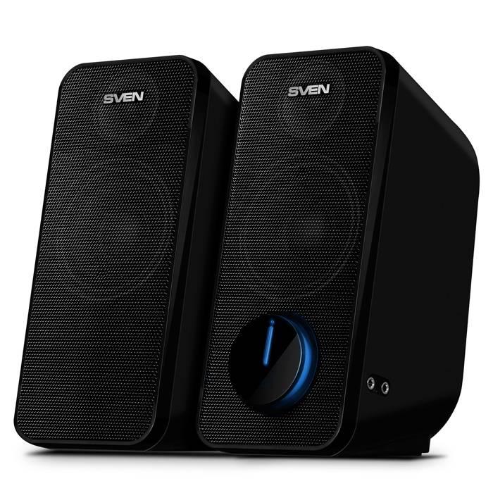 SVEN 470, чёрный, USB, акустическая система 2.0, мощность 2x6 Вт(RMS), SV-016326