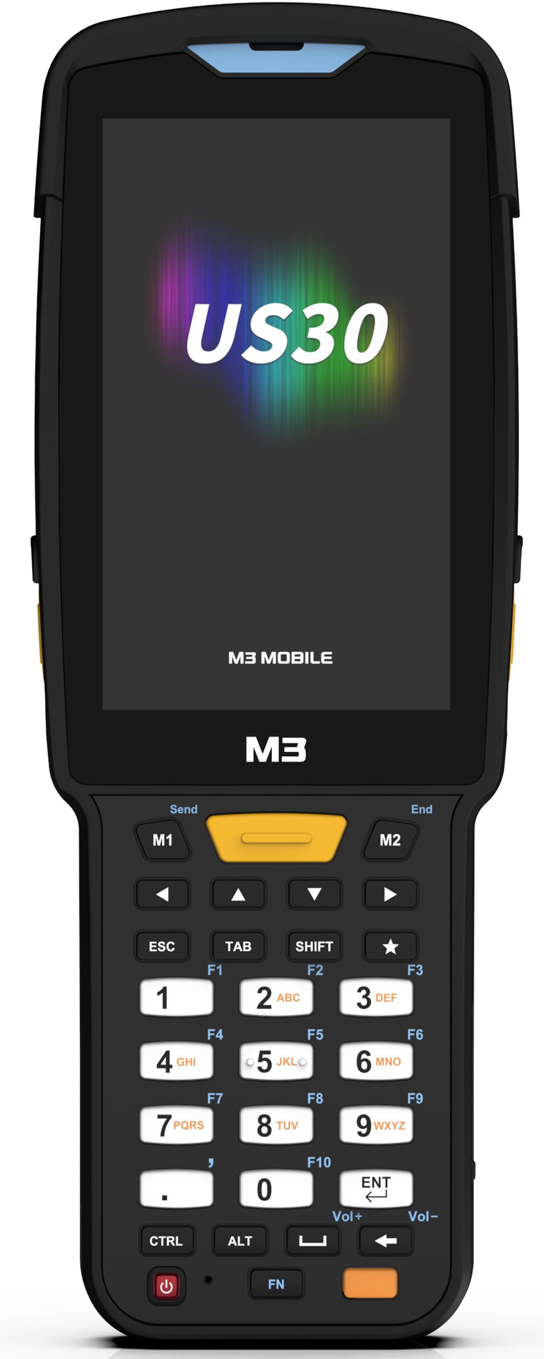Терминал сбора данных/ Android 13.0 GMS, WVGA, Wi-Fi 6, SE5500 2D Imager Scanner(Straight Shooter/0° Scan), 16MP Rear Camera, BT5.3, NFC(HF), 4G/64G, 38 Keypad , 6700mAh Battery, Hand Strap, Bullet Proof Film, US300D-TFCWXE-HF