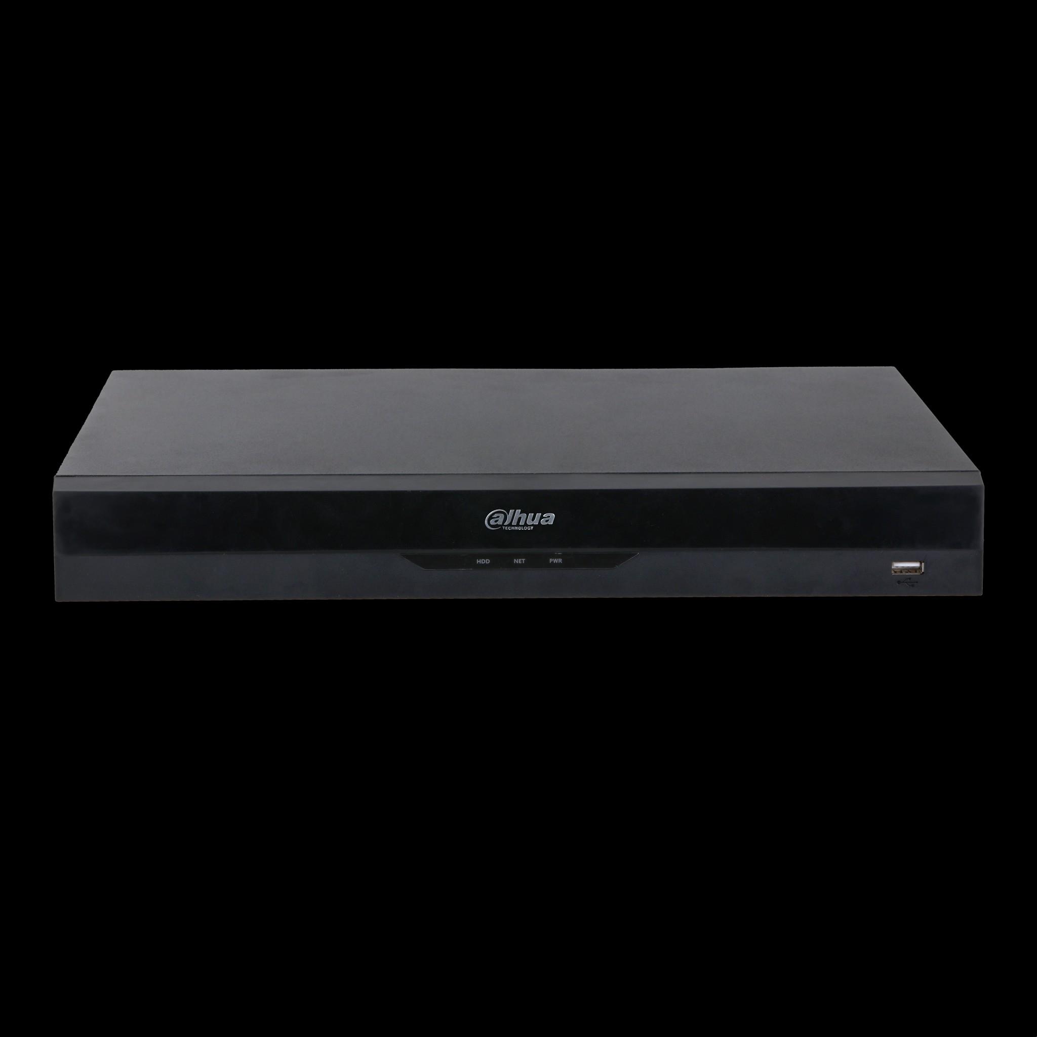 DAHUA DHI-NVR5216-EI2 16-канальный IP-видеорегистратор 4K, H.265+ и ИИ  2 SATA III до 20Тбайт;  1 HDMI (8K), 1 VGA; 1 RJ45 1000Мбит/с тревожные вх./вых.: 4/2