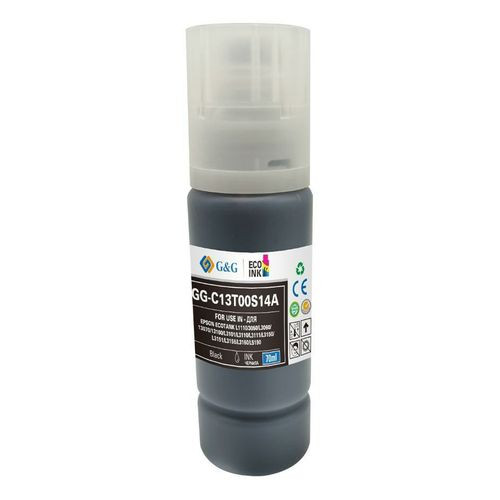 GG-C13T00S14A G&G чернила черные 103(003,004)BK для Epson L31series/32series/L1110/L1210/5290 70мл