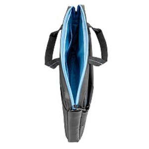 Сумка Continent  CC-205 GB(нейлон, серый, с голубой отстрочкой, 15,6'')