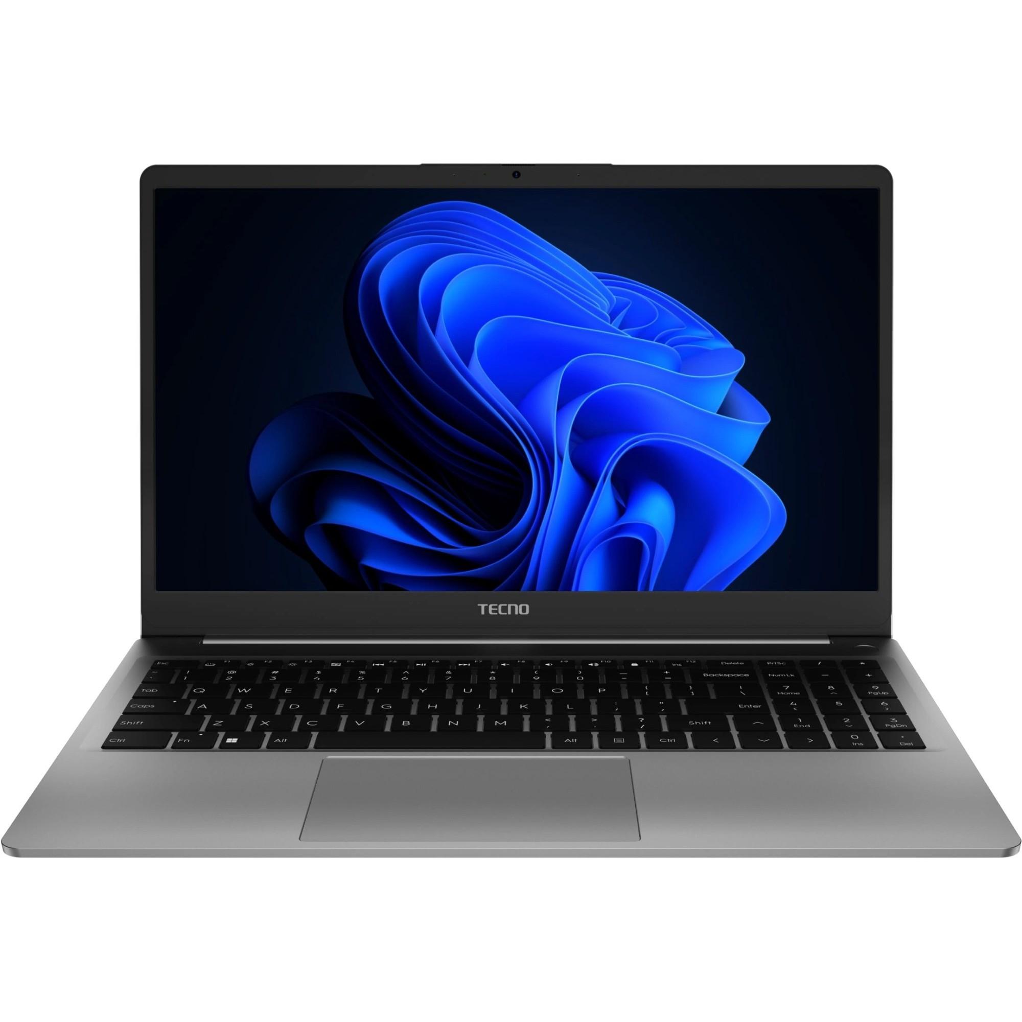 Ноутбук Tecno MegaBook K15SDA Ryzen 5 7430U/8Gb/SSD512Gb/15.6"/IPS/FHD/W11H/grey/6060mAh, 71005000619