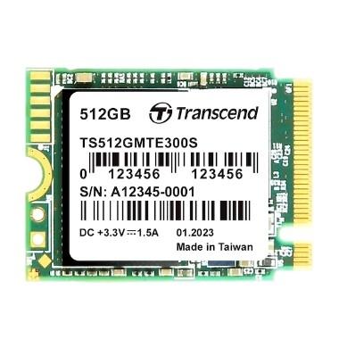 Твердотельный диск 512GB Transcend MTE300S, 3D TLC NAND, M.2 2230 ,PCI-E 4x [ R/W - 2000/1100 MB/s], TS512GMTE300S
