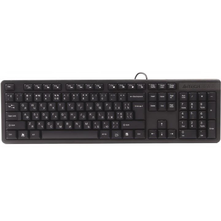 Клавиатура A4Tech KK-3 черный USB [1530244], KK-3 USB (BLACK)