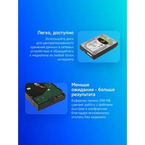 8TB Seagate IronWolf (ST8000VN004) {SATA 6.0Gb/s, 7200 rpm, 256mb buffer, 3.5",для NAS}