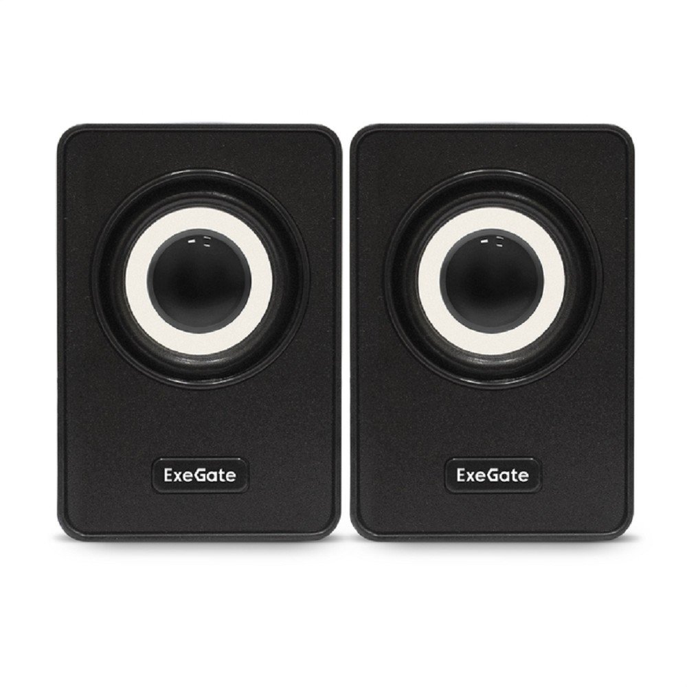 Exegate EX287054RUS Акустическая система 2.0 ExeGate Disco 120 (питание USB, 2х3Вт (6Вт RMS), 100-20000Гц, черный)