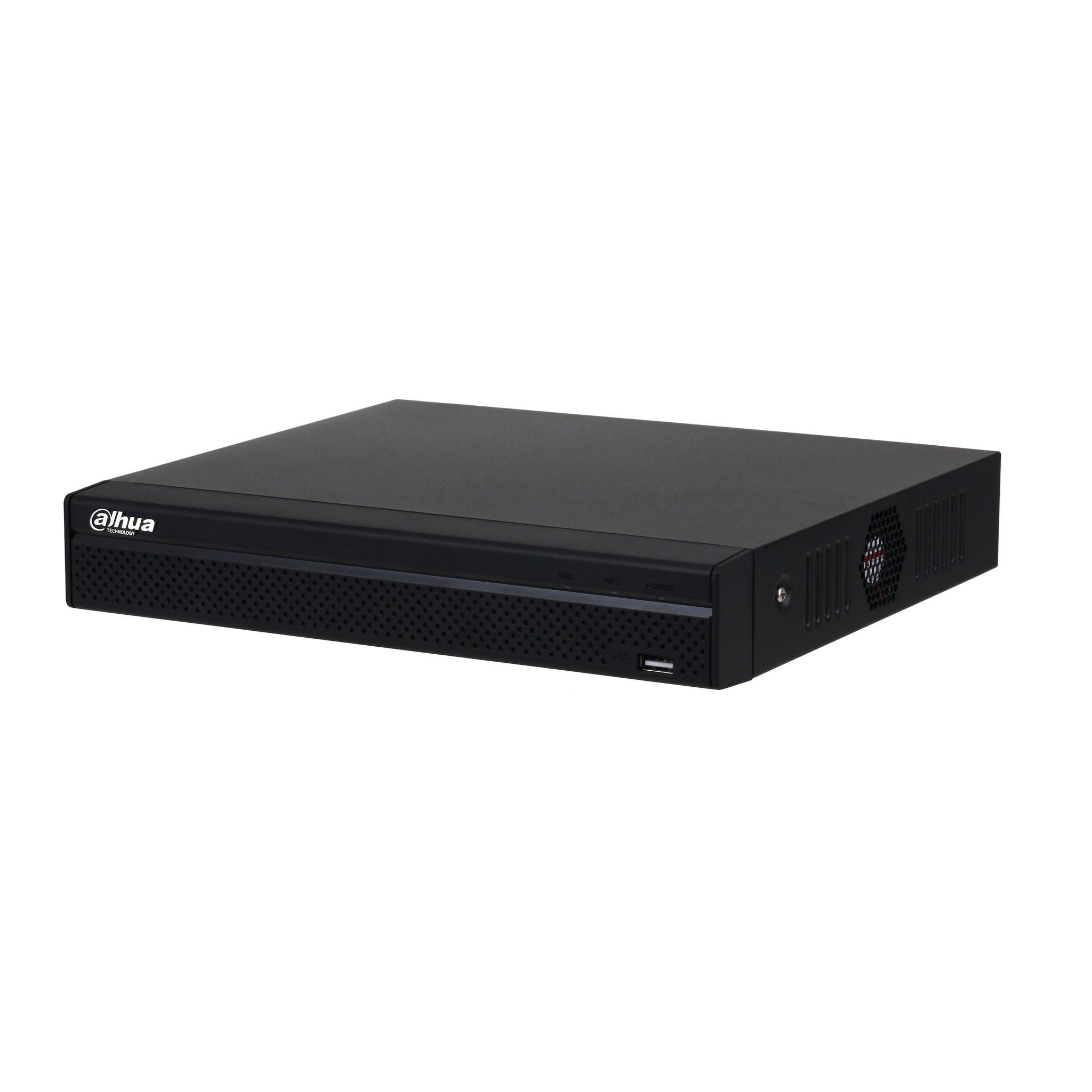 DAHUA DHI-NVR2108HS-8P-4KS3 8-канальный IP-видеорегистратор с PoE, 4K и H.265+, ИИ 1 SATA III до 20Тбайт; 1 HDMI, 1 VGA; 1 RJ45 1000Мбит/с, 8 RJ45 100Мбит/с (PoE/PoE+, до 72Вт) аудиовх /вых: 1/1