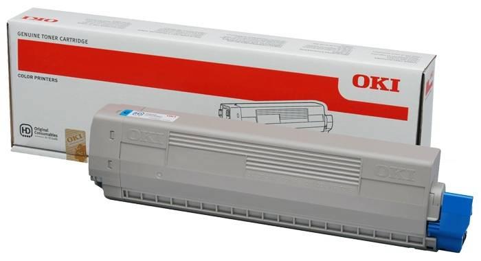 Тонер-картридж Oki C822 7.3К (cyan), 44844627/44844615