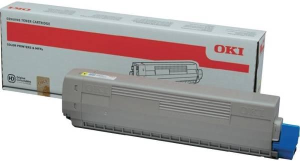 Тонер-картридж Oki C822 7.3К (yellow), 44844625/44844613