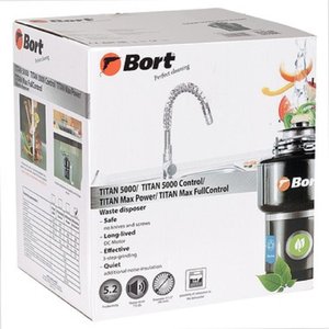 Bort Измельчитель пищевых отходов TITAN MAX Power (FULLCONTROL) {Мощность л.с. 1 ; Мощность 780 Вт; Производительность 5,2 кг/мин; Скорость холостого хода 3500 об/мин;  Металл} [3410266], 93410266