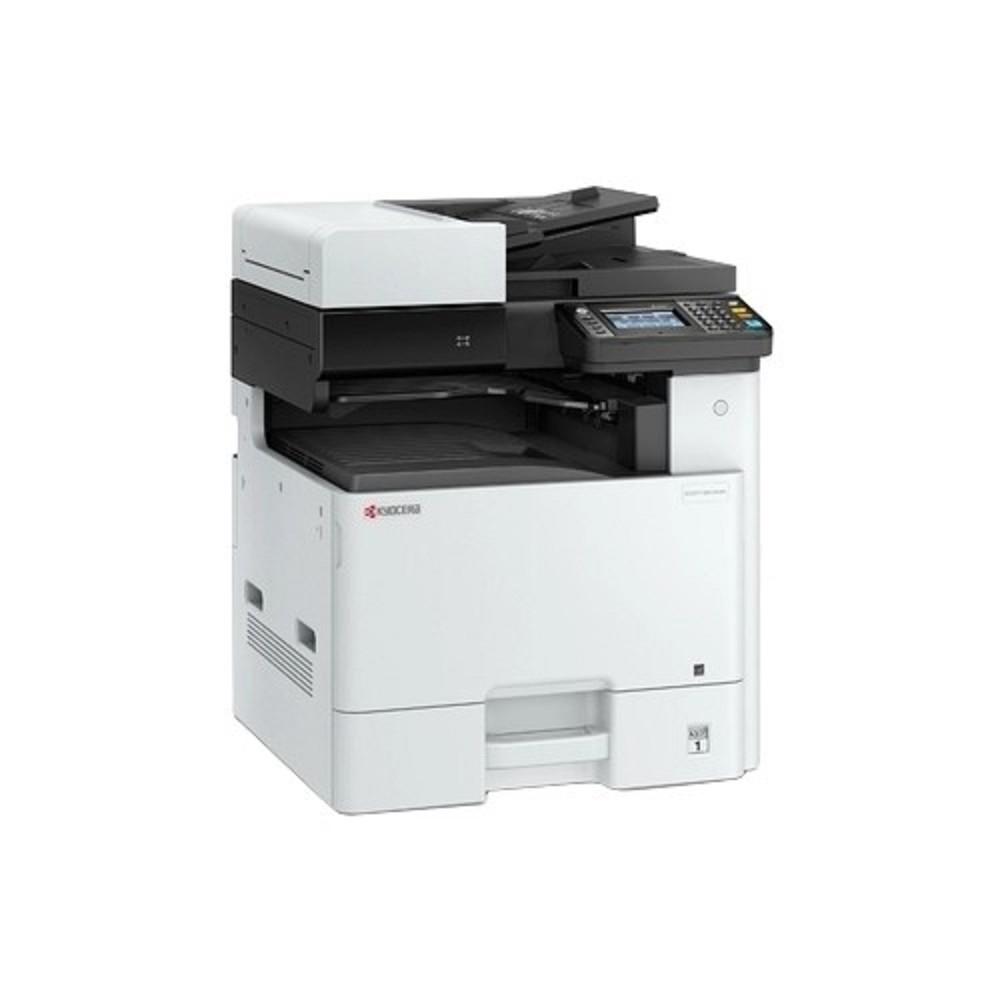 МФУ Kyocera ECOSYS M8124cidn, P/C/S, цв.лазерный, А3, 24/12(A4/A3) стр/мин, 1200x1200 dpi, 1,5 Гб, USB 2.0, Network, HyPAS, лоток 500 л., Duplex, автопод., старт.тонер 3000/1500(BK/CMY) стр., 1102P43NL0