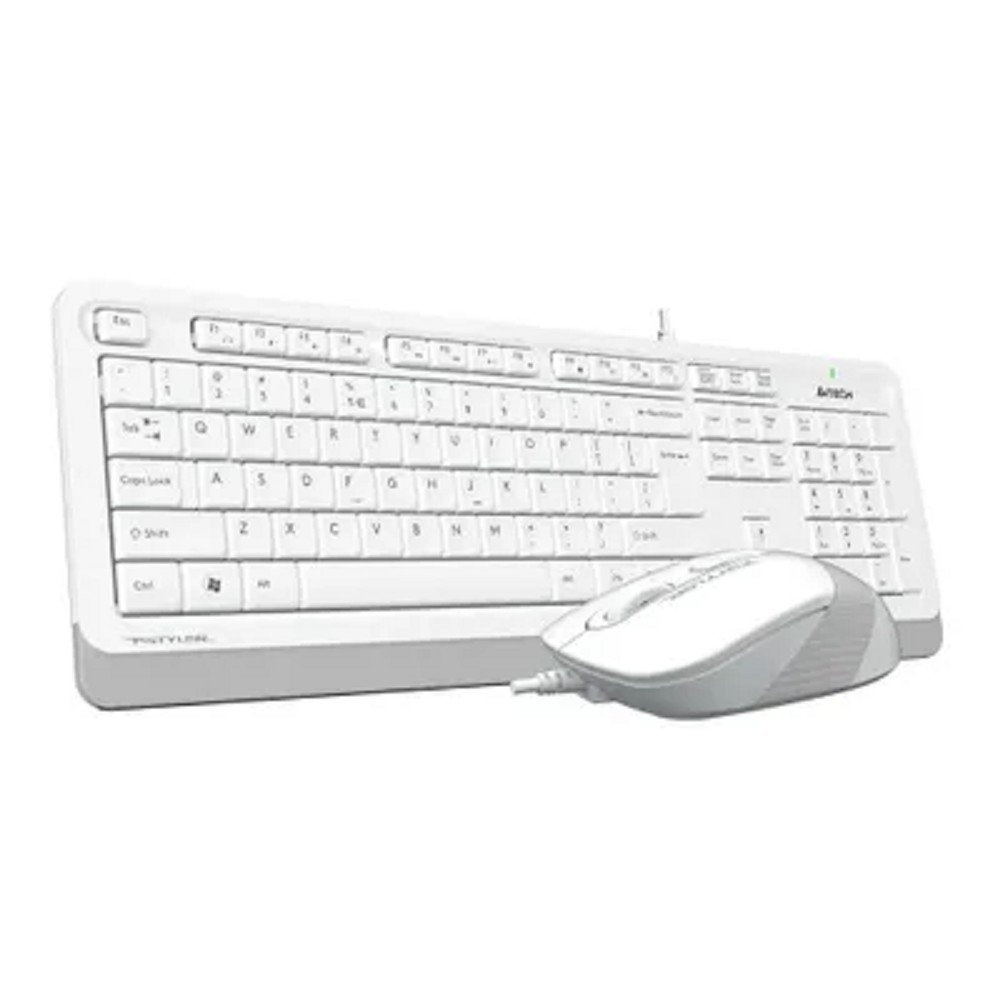 Клавиатура + мышь A4Tech Fstyler F1010 клав:белый/серый мышь:белый/серый USB Multimedia [1147556], F1010 WHITE