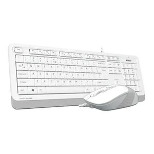 Клавиатура + мышь A4Tech Fstyler F1010 клав:белый/серый мышь:белый/серый USB Multimedia [1147556], F1010 WHITE