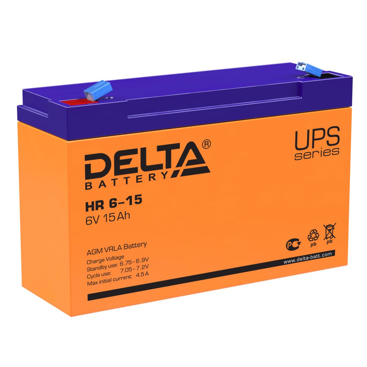 Батарея DELTA BATTERY HR 6-15, 4614010180017