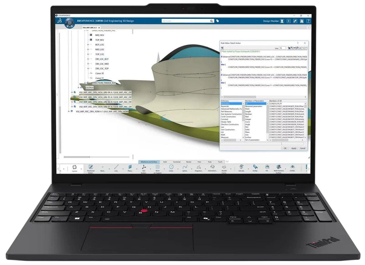 Ноутбук/ Lenovo ThinkPad P16s G4, 16" WQUXGA (3840x2400) Touch OLED, Ryzen AI 7 350, 32GB, 1TB PCIe SSD, AMD Radeon 860M, Wi-Fi 7 MT7925+BT 5.4, Wired Ethernet, 86Wh, BKLT KB ENG, No OS, 1Y, 21QSS16N00