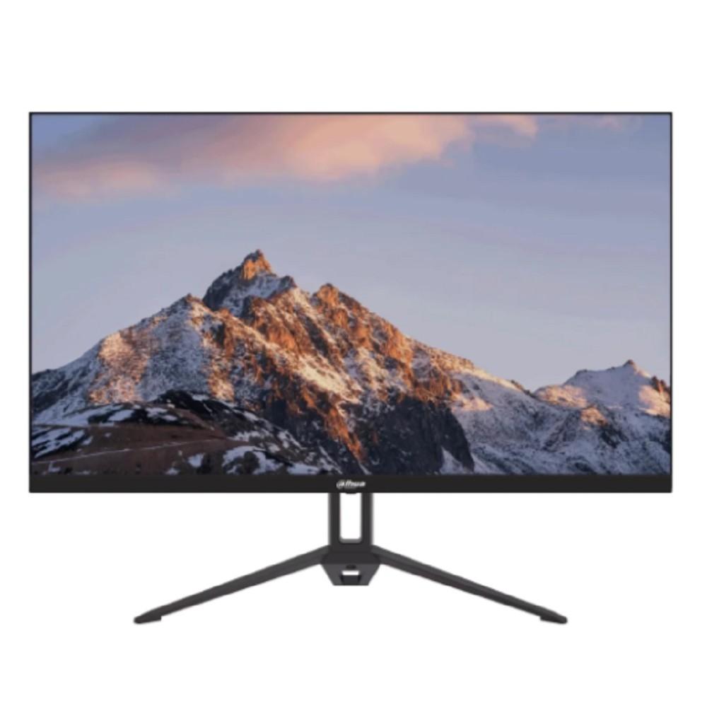 DAHUA DHI-LM24-B201E 23.8" FHD(1920x1080); IPS; ELED подсветка; 300 кд/м2; Контраст 1000:1; 100Гц; время отклика 7 мс; VGAx1, HDMIx1, DPx1; VESA: 75*75 мм; Аудио выход x1;
