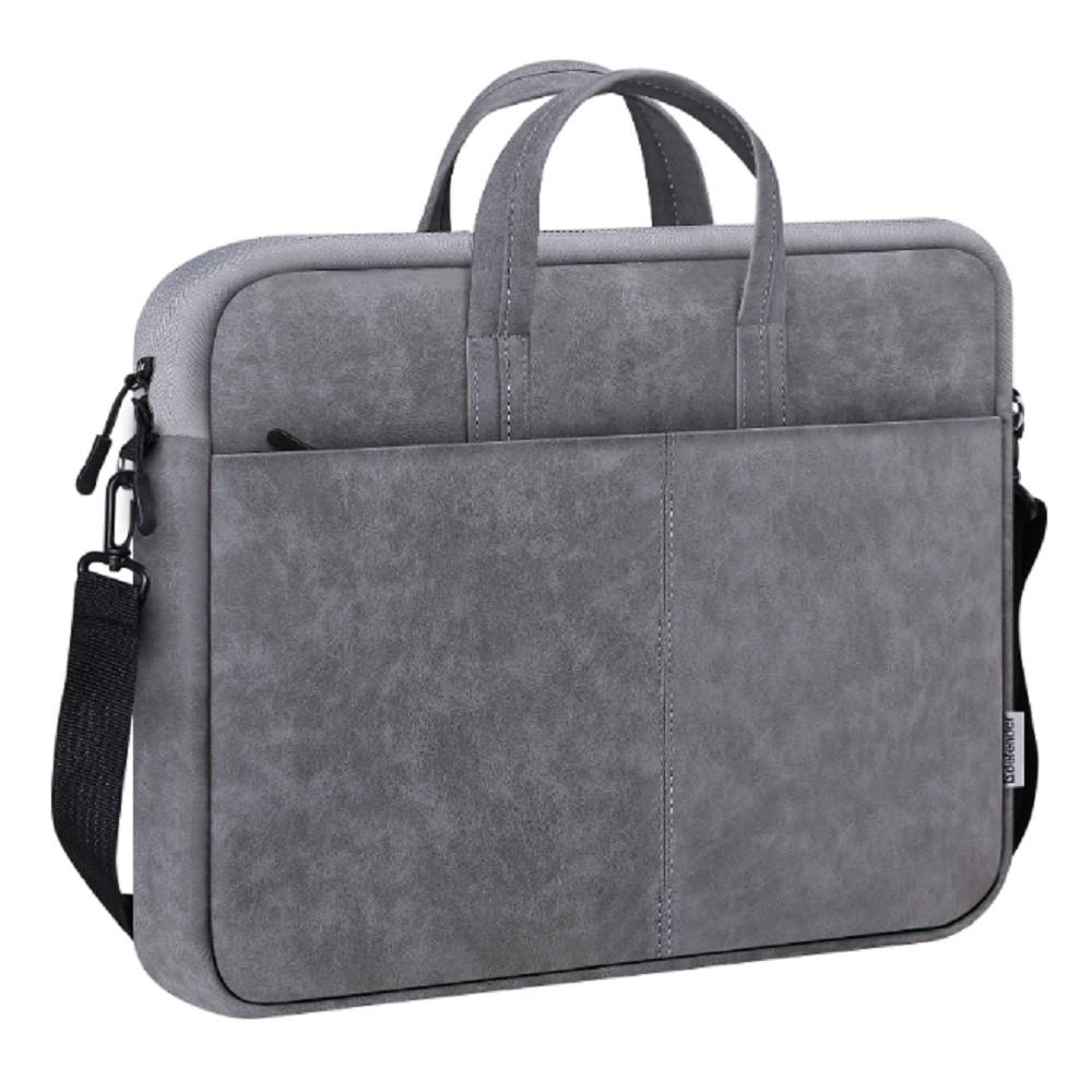 Defender Сумка для ноутбука Solid  15.6" PU кожа, серый, карман (26088)			