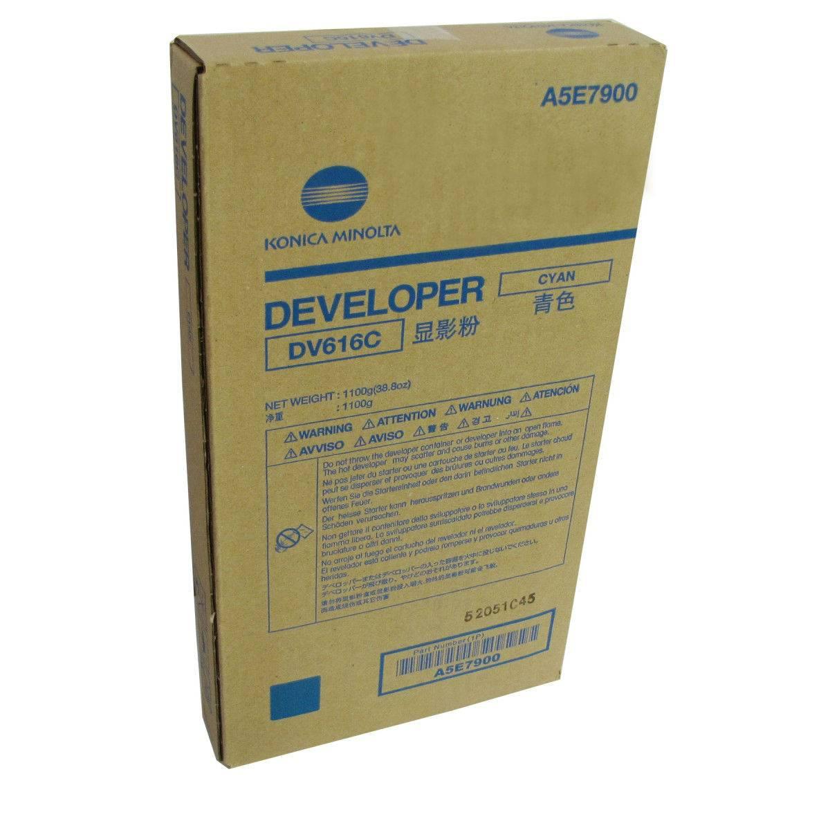 Девелопер Konica-Minolta bizhub PRESS C1085/C1100 синий DV-616C A5E7900