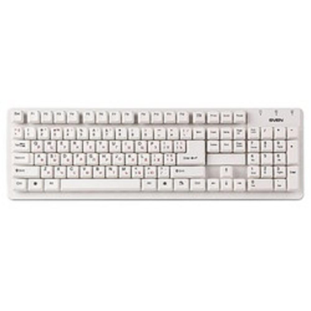 Клавиатура Sven Standard 301 USB белая (105 кл.), SV-03100301UW