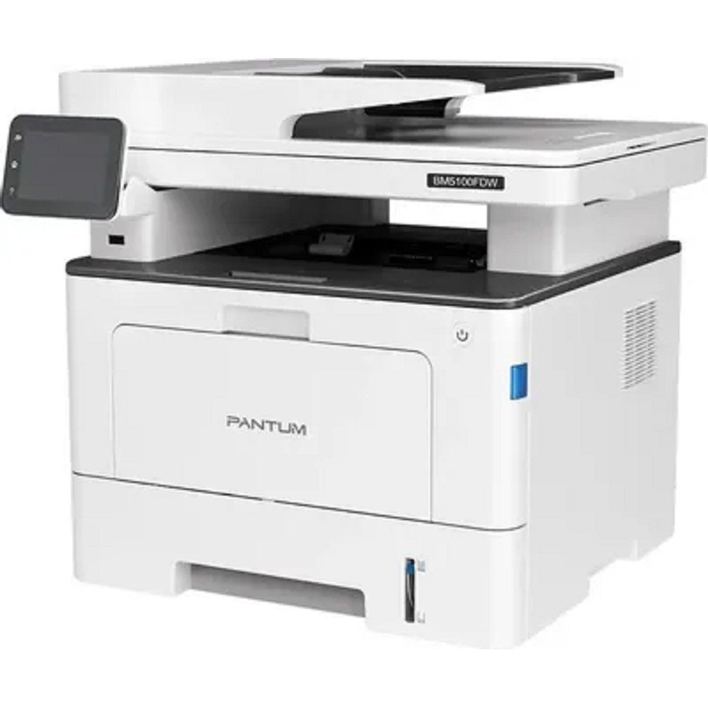 Pantum BM5100FDW МФУ лазерное ЧБ, A4, C/P/S, факс, дуплекс, 40стр/мин, 1200x1200 dpi, 512 MB RAM, ADF50, лоток 250 листов, USB, LAN, WiFi, старт.картр.3000стр. {проектная модель}