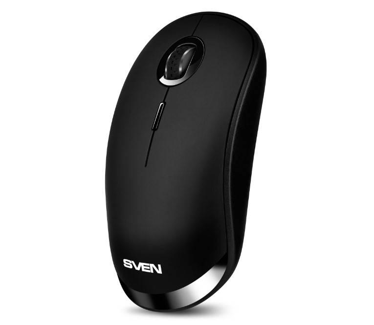 SVEN Мышь беспроводная RX-570SW чрн. (2.4GHz, BT, бесш. кл., АКБ,  3+1кл., ST, 800-1600DPI, блист.)  2, SV-020910