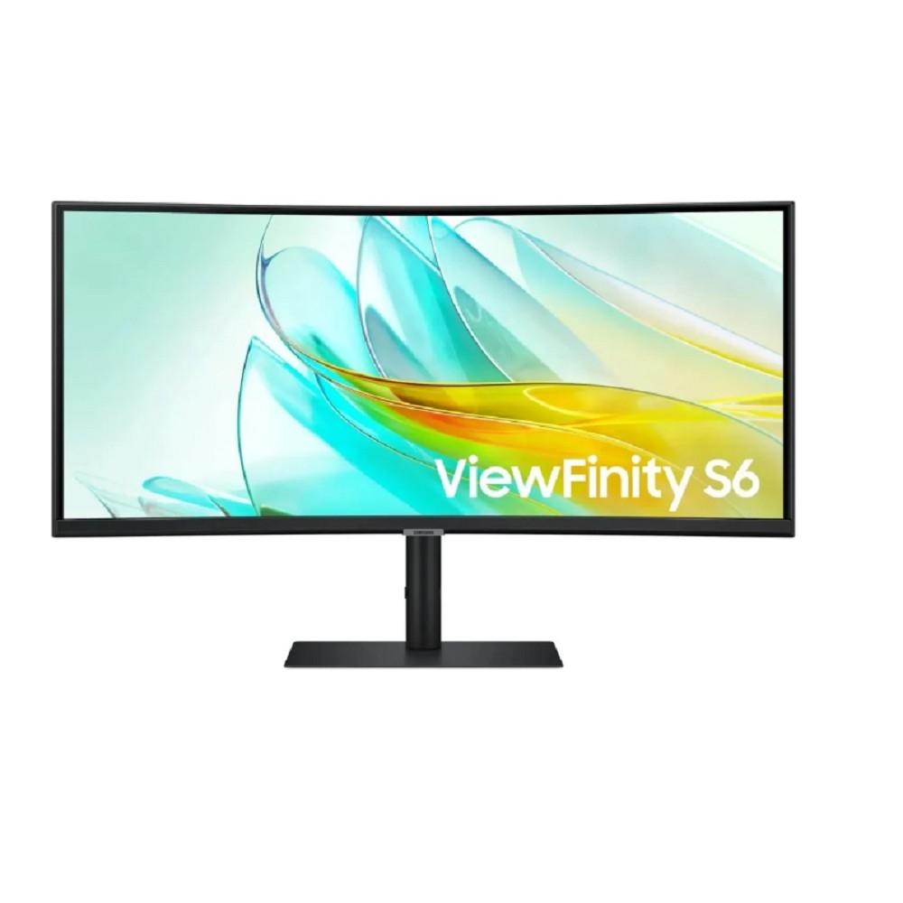 LCD Samsung 34" S34C650UAI ViewFinity S6 черный {VA 3440x1440 100Hz 5ms 21:9 полуматовая 350cd 178/178 DisplayPort USB M/M}, LS34C650UAIXCI