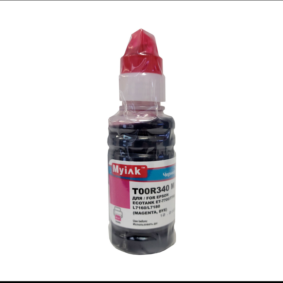 Чернила для EPSON EcoTank (106) (T00R340) ET-7700/7750/L7160/L7180 (70мл,magenta,Dye) MyInk