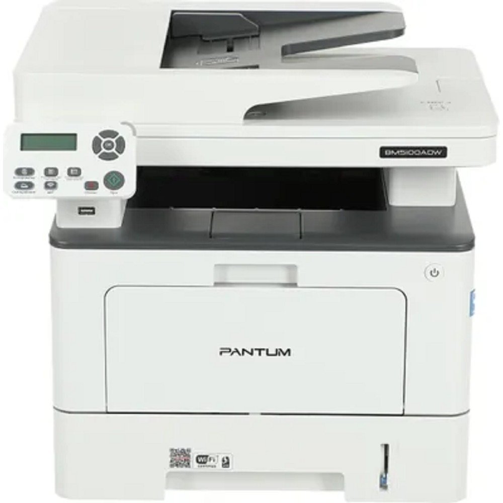Pantum BM5100ADW МФУ лазерный ЧБ, A4, C/P/S, дуплекс, автоподача, 40стр/мин, 1200x1200 dpi, 512 MB RAM, Duplex, ADF50, лоток 250 листов, USB, LAN, WiFi,старт.картр.3000 листов {проектная модель}