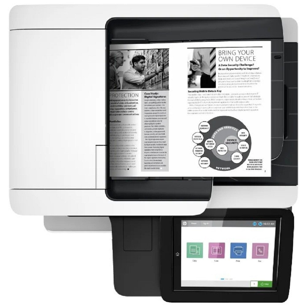 HP LaserJet Enterprise MFP M528dn [1PV64A/F2A76A] {p/c/s, A4, 1200 dpi, 43ppm, 1.75GB, 16GB eMMC, 2trays 100+550, ADF 100, Duplex, USB/GigEth, color LCD TS, repl.CF116A}