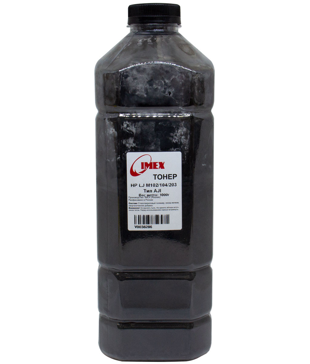 Тонер Imex для HP LJ M102/104/203, Тип AJI, 1 кг, канистра, 1010100461