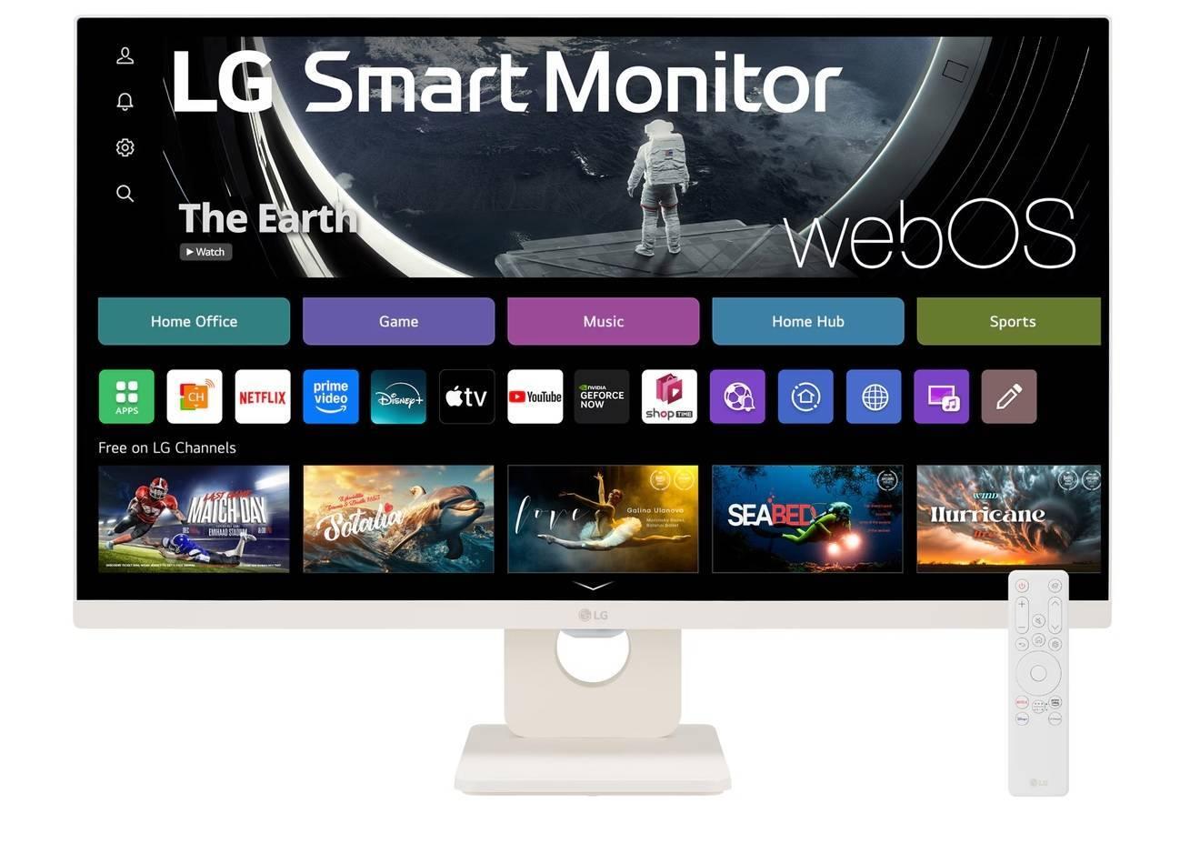 МОНИТОР 27" LG 27U511SA-W White (IPS, 1920x1080,100 Hz 5 ms, 178°/178°, 200 cd/m, 910:1, +2xНDMI 1.4, +WiFi), 27U511SA-W.ARUZ