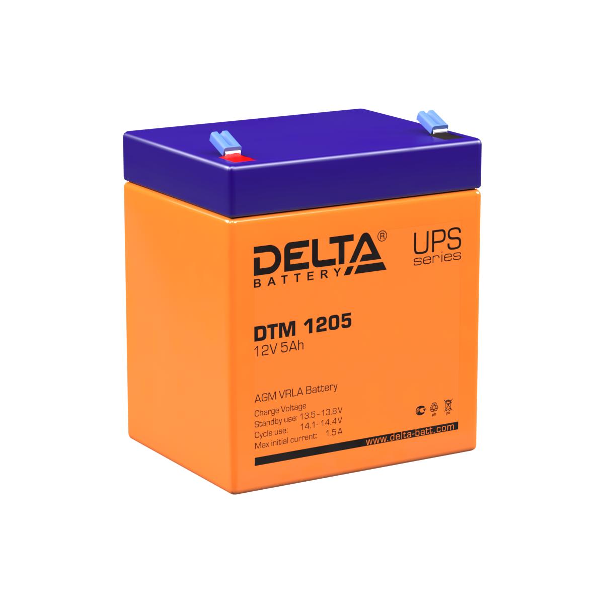 Батарея DELTA BATTERY DTM 1205 12V 5Ah, 4614010050006