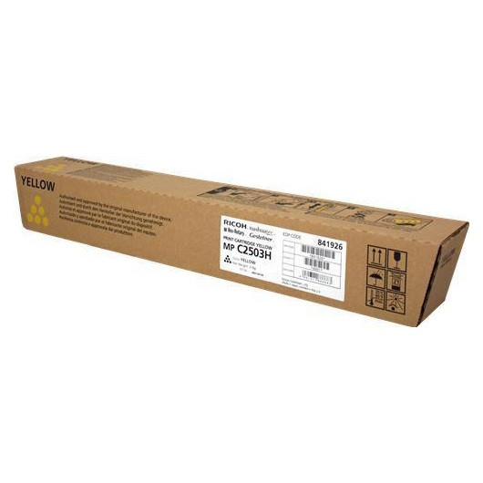 Тонер-картридж большой емкости тип MPC2503H желтый для Ricoh MPC2x03/2x04/2011 (9500стр) 841926