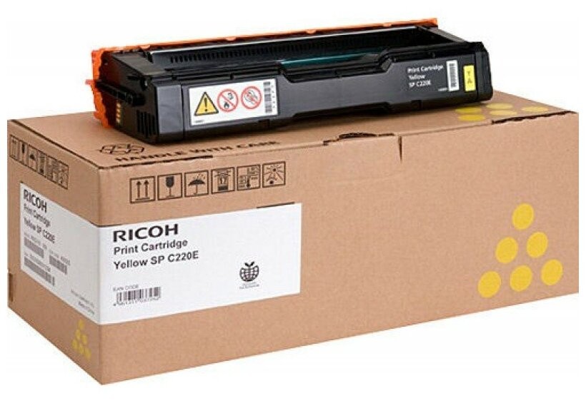Принт-картридж жёлтый тип SPC220E для Ricoh Aficio SPC220N/S/221…