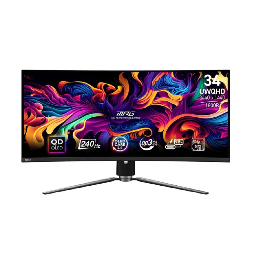 MSI MPG 34" 341CQPX черный {QD OLED LED 3440x1440 240Hz 21:9  матовая  250cd 178/178 HDMI DisplayPort USB HAS}, 9S6-3DD04T-023