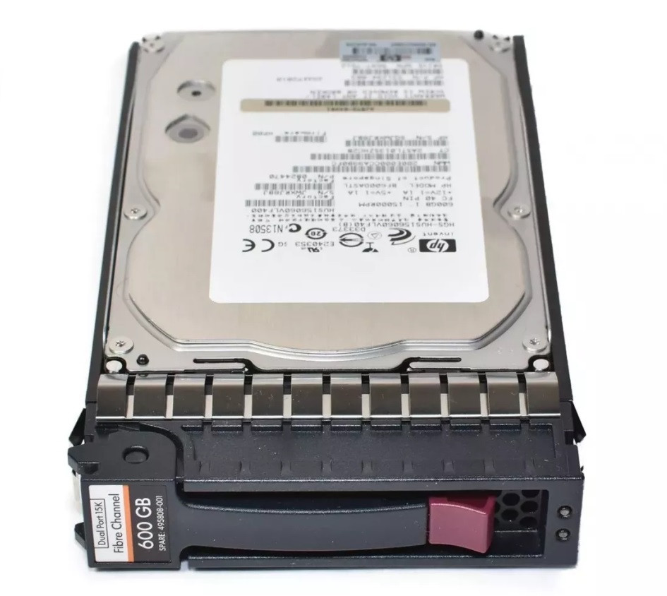 AJ872B/495808-001 Жёсткий диск HP 600GB 3.5  HP Dual-Port EVA FC 15000rpm 40pin