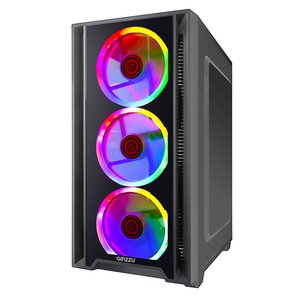 Ginzzu CL610 mATX FAN 4*12FRGB Белый