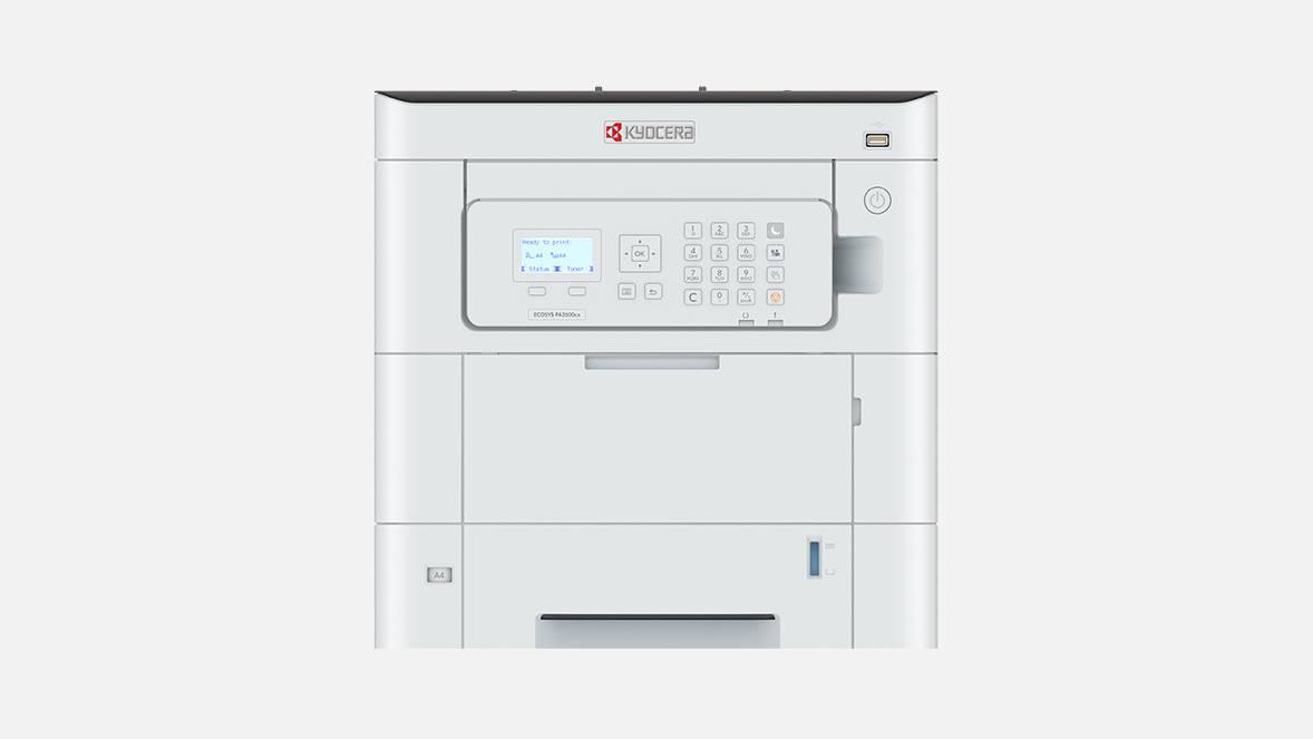 Принтер Kyocera цветной PA3500CX  А4,35ppm,1200dpi,1024 Mb,1*500 лист.,Duplex,Сеть,USB 2.0,старт.компл (1102YJ3NL0)
