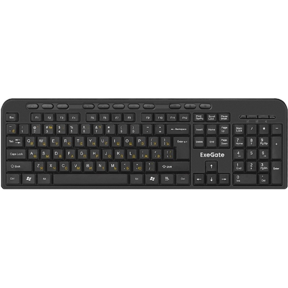 Exegate EX286220RUS Комплект беспроводной ExeGate Professional Standard Combo MK240 (кл.115кл+мышь800/1200 4кн.+Scr,USB)
