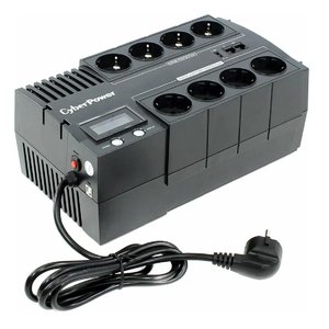 ИБП CyberPower BR1200ELCD {Line-Interactive, 1200VA/720W USB/RJ11/45/USB charger A/С  (4+4 EURO), 12В/5.8 Ач х 2}