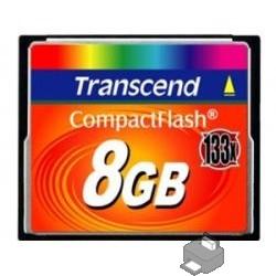 Compact Flash 8Gb Transcend  (TS8GCF133) 133-x