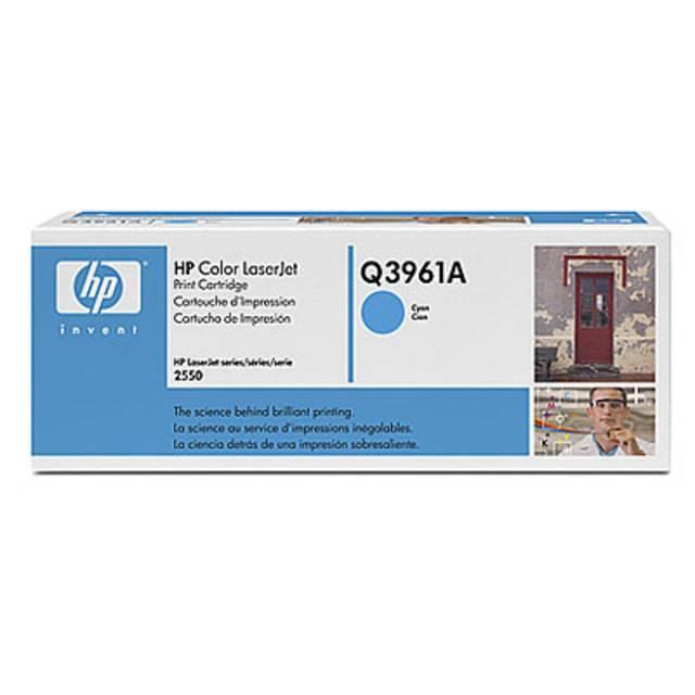 Картридж HP 122A лазерный голубой (4000 стр), Q3961A