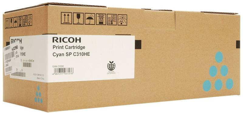 Принт-картридж голубой тип SPC310HE для Ricoh SPC231N/SF/232DN/SF/311N/312DN/320DN(6600стр)/242DN/SF(6000стр)/342(4600стр) 406480