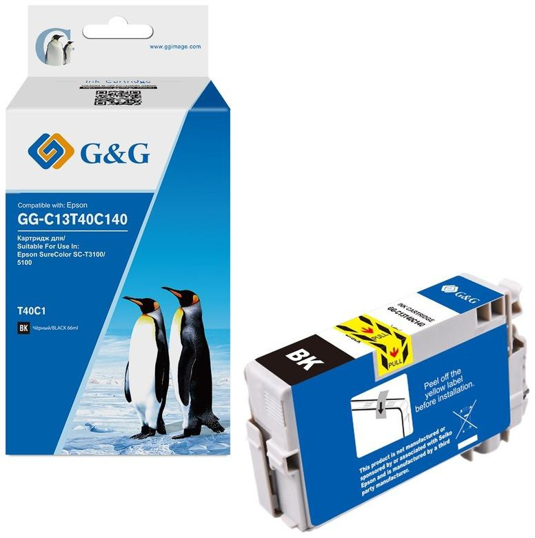 GG-C13T40C140 G&G картридж черный для Epson SureColor T3100/5100 (66мл)