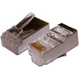 Коннектор RJ45 STP 8P8C, универсальный, для толстого кабеля, cat.6, 100 шт., TWT-PL45/S-8P8C-6T