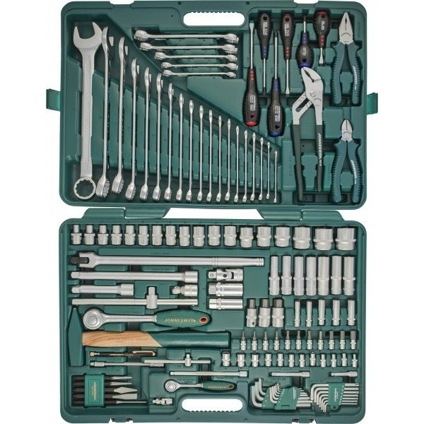 JONNESWAY S04H524128S Набор инструмента универсальный 1/4", 1/2"DR, 128 предметов