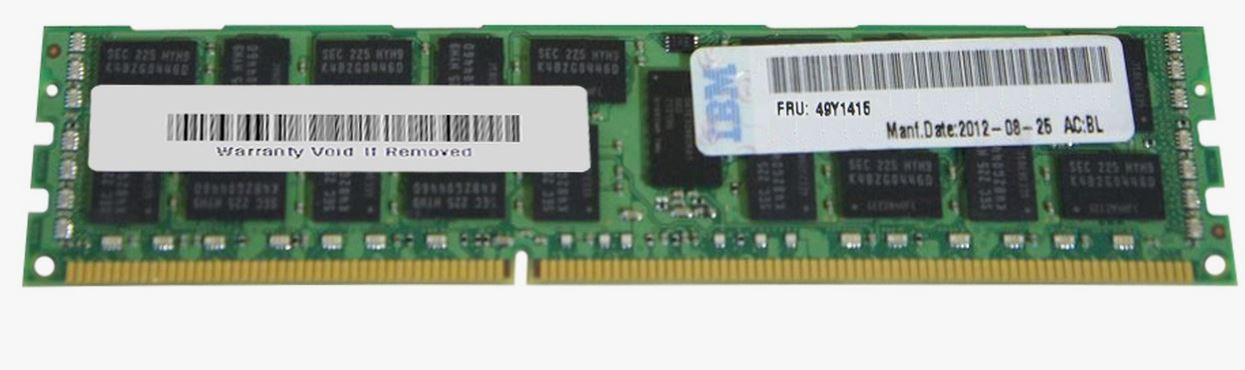 49Y1416 Модуль памяти 8 GB (Dual-Rank x4) PC3-8500 CL7 ECC DDR3 1066 MHz LP RDIMM, 49Y1415