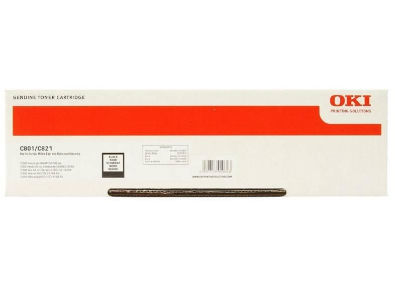 Тонер-картридж Oki C801/821  7К (black), 44643008/44643004