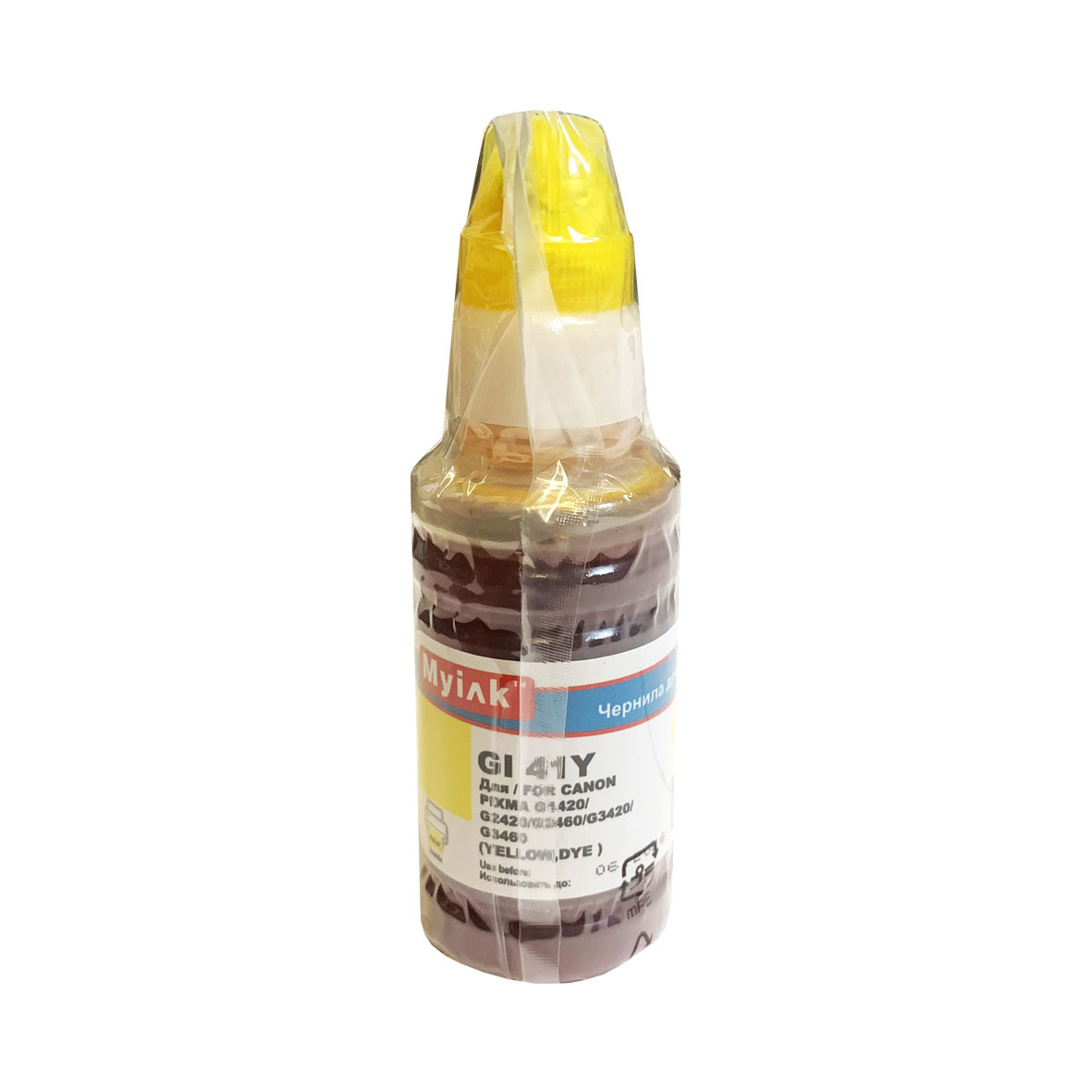Чернила EcoTank GI-41Y для Canon PIXMA G1420/G2420/G2460/G3420/G3460 (70мл,yellow) MyInk